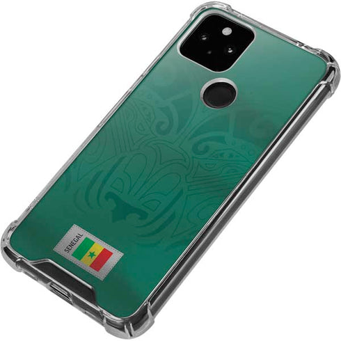 Senegal Soccer Flag Google Pixel 5a 5G Clear Case